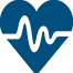 graphic, blue heart 